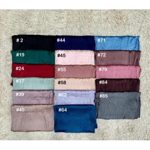 PLEATED CRINKLE SATIN